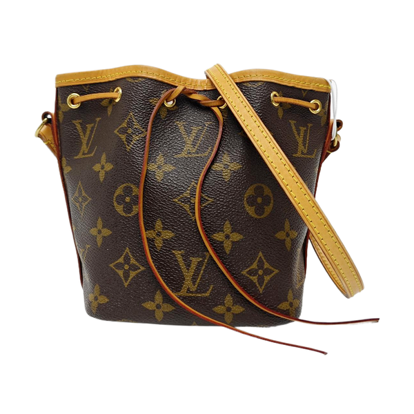 NÉONOÉ Nano Monogram Coated Canvas Brown
