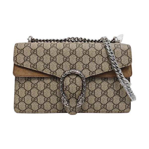 Authenticated pre-owned  Dionysus Small Monogram Coated Canvas Beige - Shoulder Bag at Looply