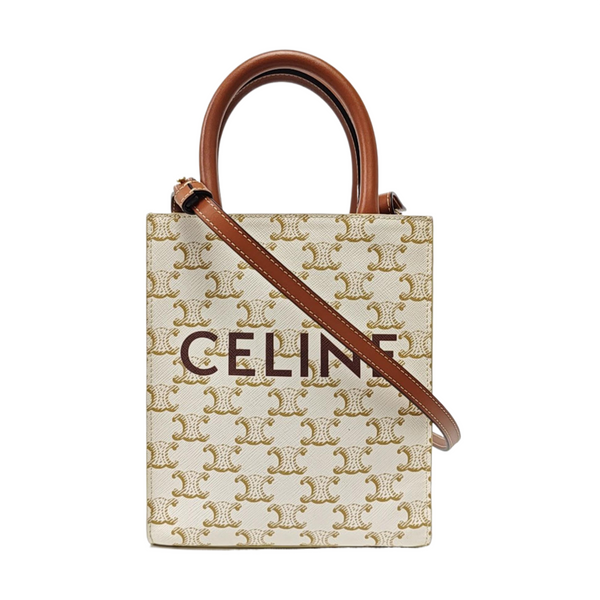 CABAS CELINE Mini Coated Canvas White