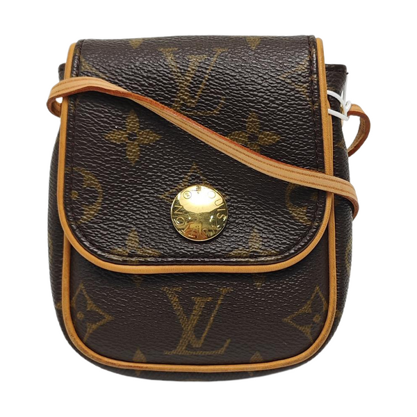 CANCUN Monogram Coated Canvas Brown