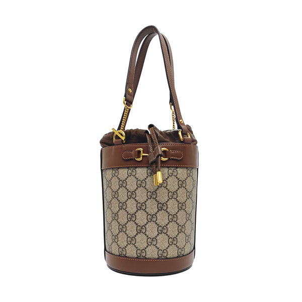 Horsebit 1955 Small Coated Canvas Beige