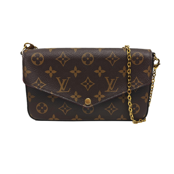 FÉLICIE Monogram Coated Canvas Brown