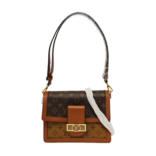 DAUPHINE MM Monogram Coated Canvas Brown