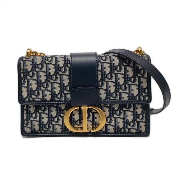 30 Montaigne Oblique Canvas Blue