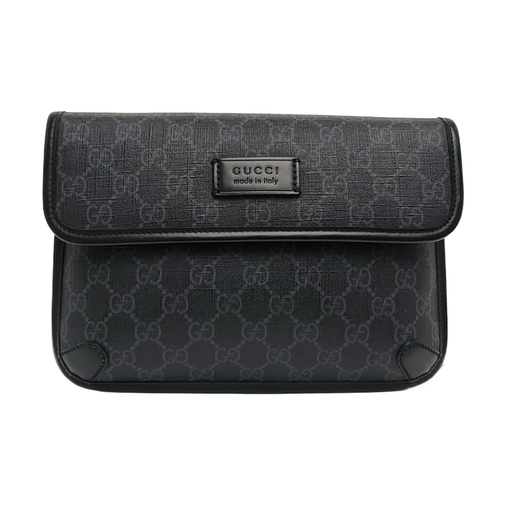 Neo Vintage Monogram Coated Canvas Black