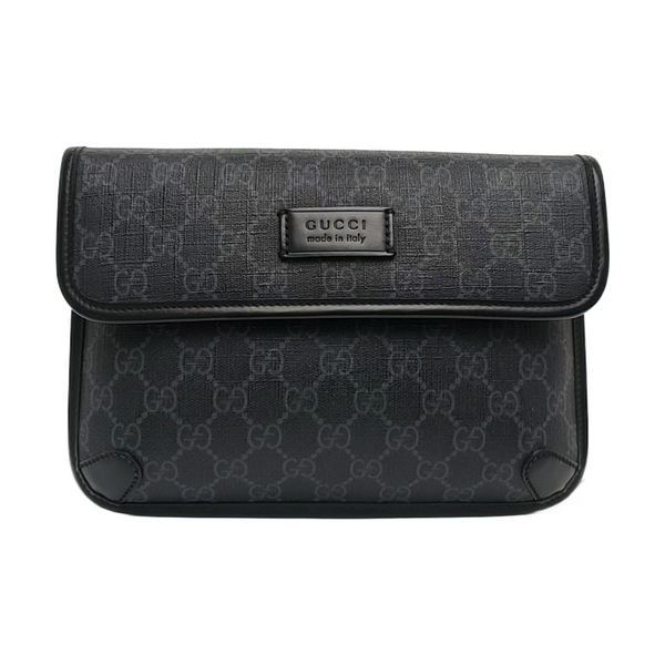 Neo Vintage Monogram Coated Canvas Black