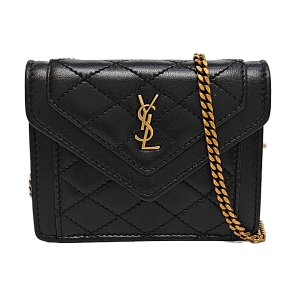 GABY Quilted Lambskin Black