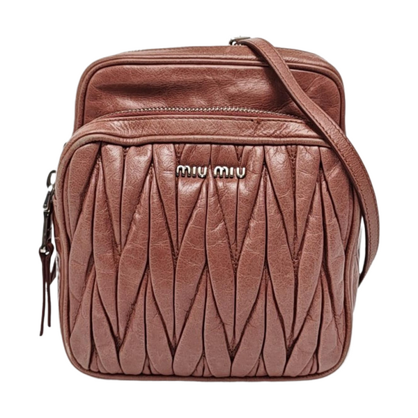Matelassé Quilted Calfskin Brown