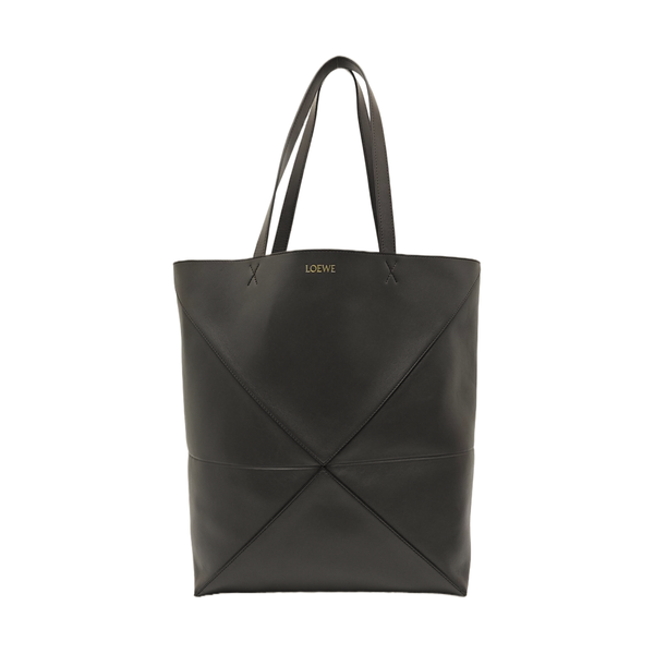Puzzle Fold Large Calfskin Gray