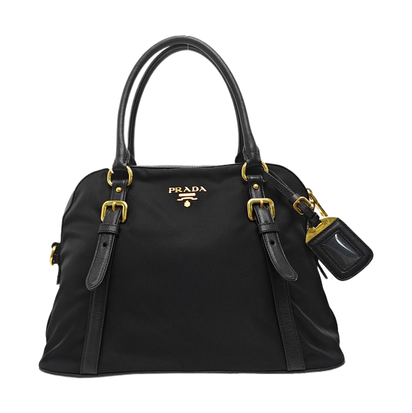 Canvas Top Handle Bag Black