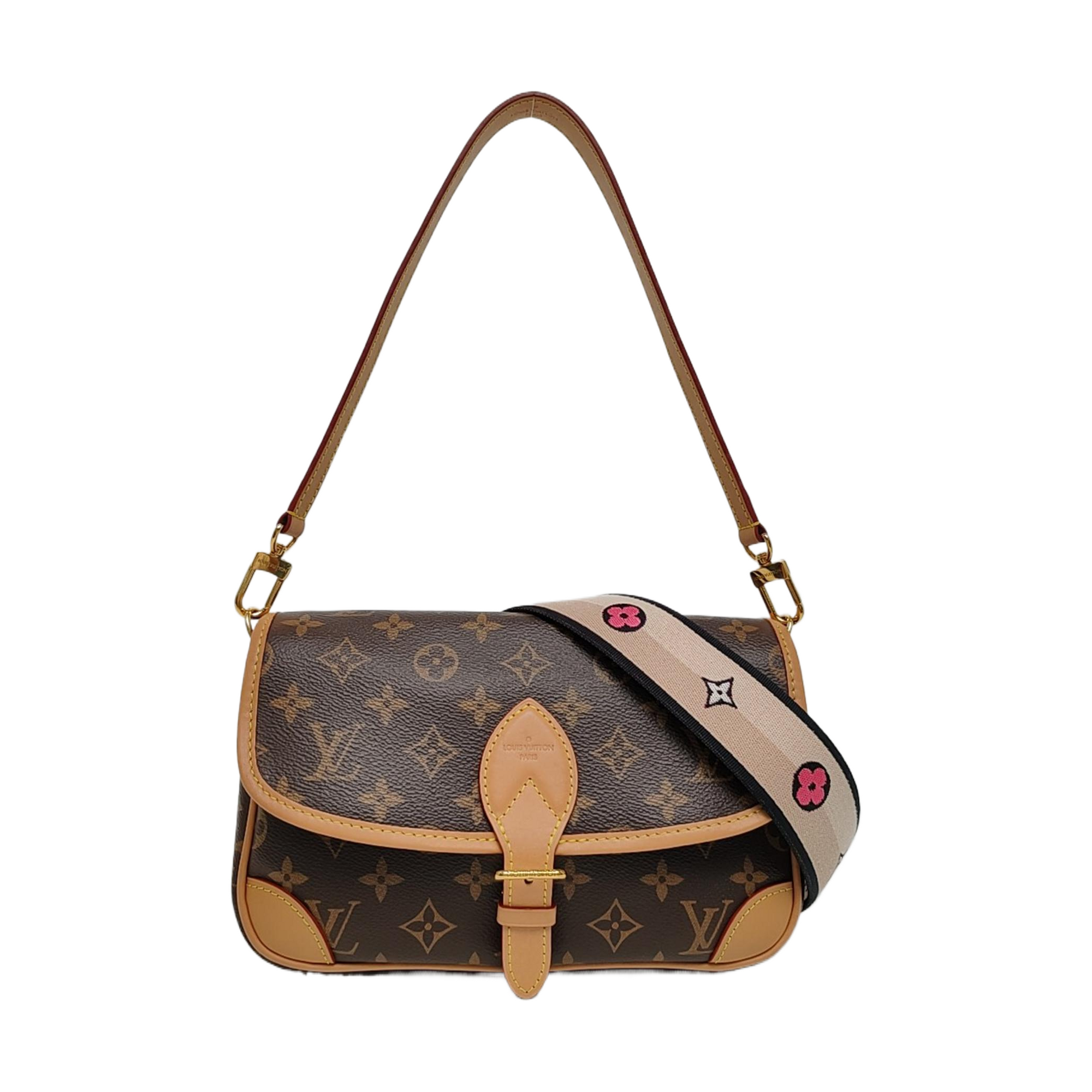 DIANE Monogram Coated Canvas Brown