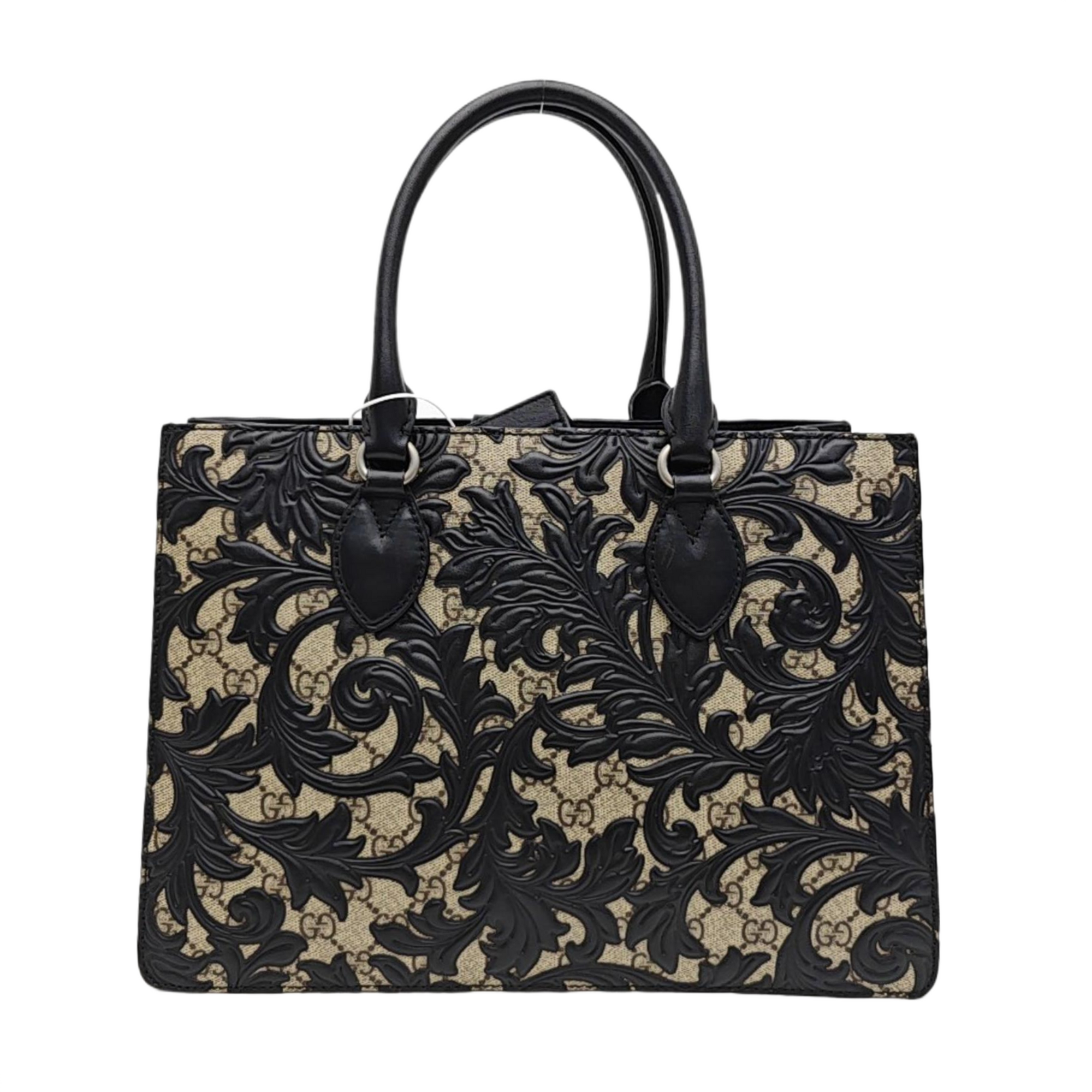 Monogram Coated Canvas Tote Bag Beige