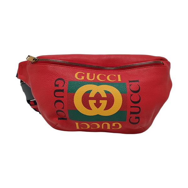 Print Large Calfskin Red