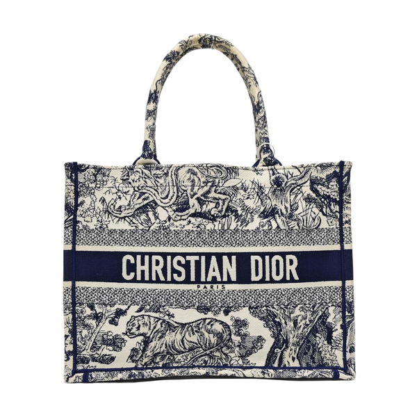 Book Tote Medium Canvas Blue