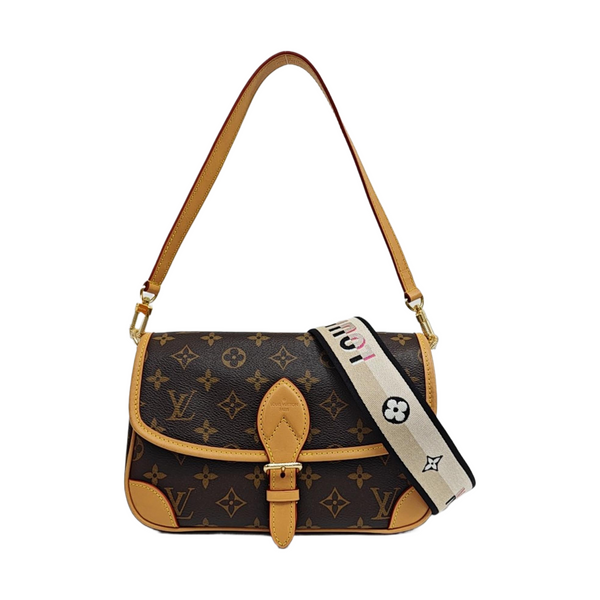 DIANE Monogram Coated Canvas Brown