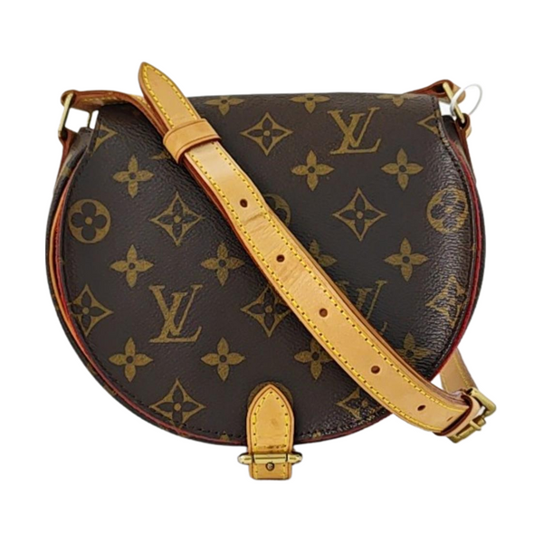 TAMBOURINE Monogram Coated Canvas Brown