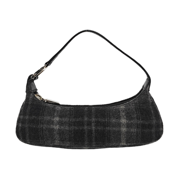 Fabric Top Handle Bag Black