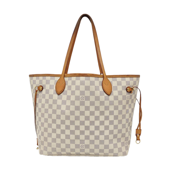 Authenticated pre-owned  NEVERFULL MM Coated Canvas White - Tote Bag at Looply