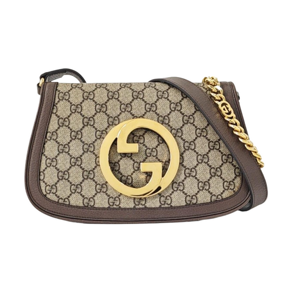 Blondie Small Monogram Coated Canvas Brown