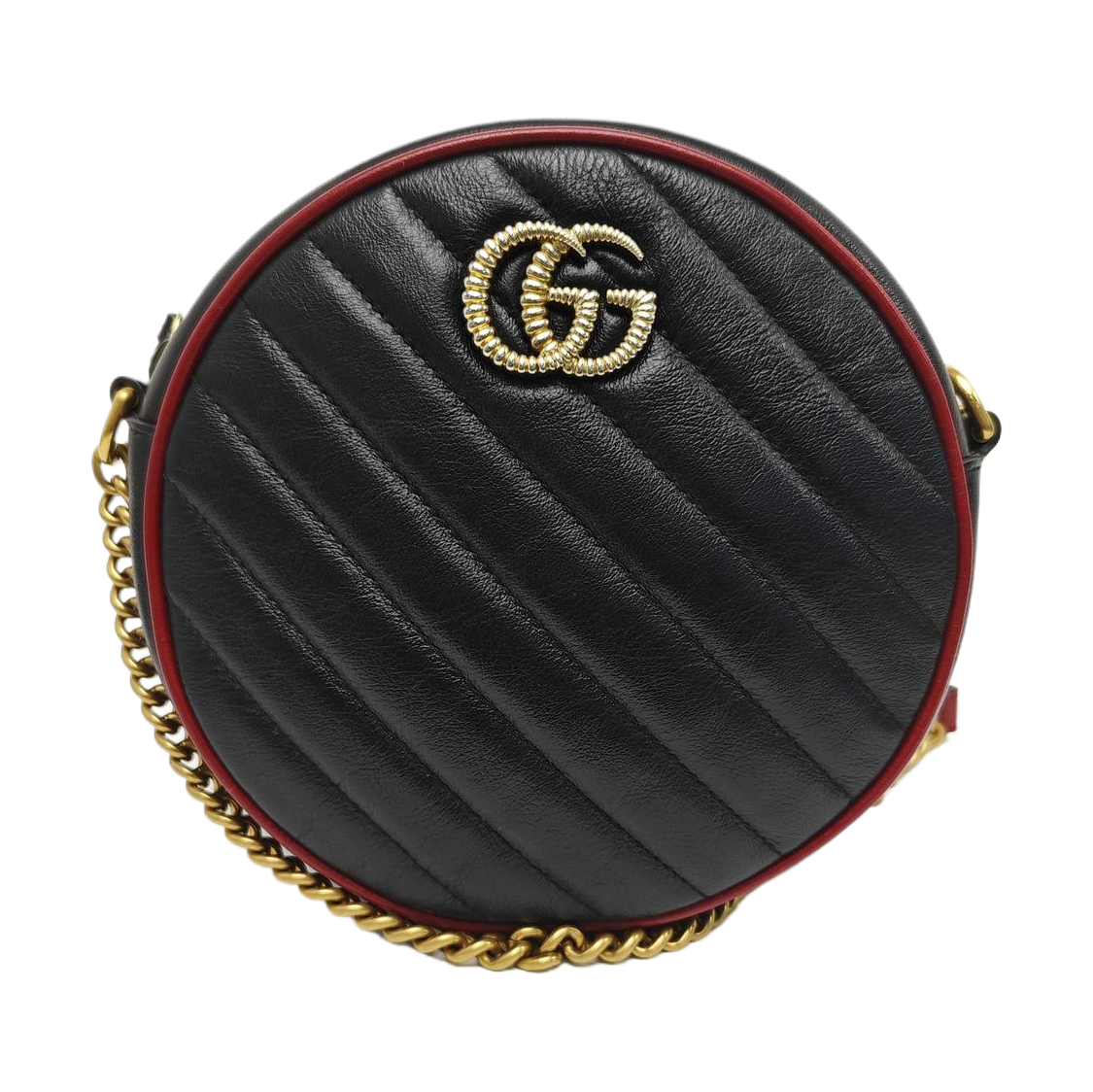 GG Marmont Mini Quilted Calfskin Black
