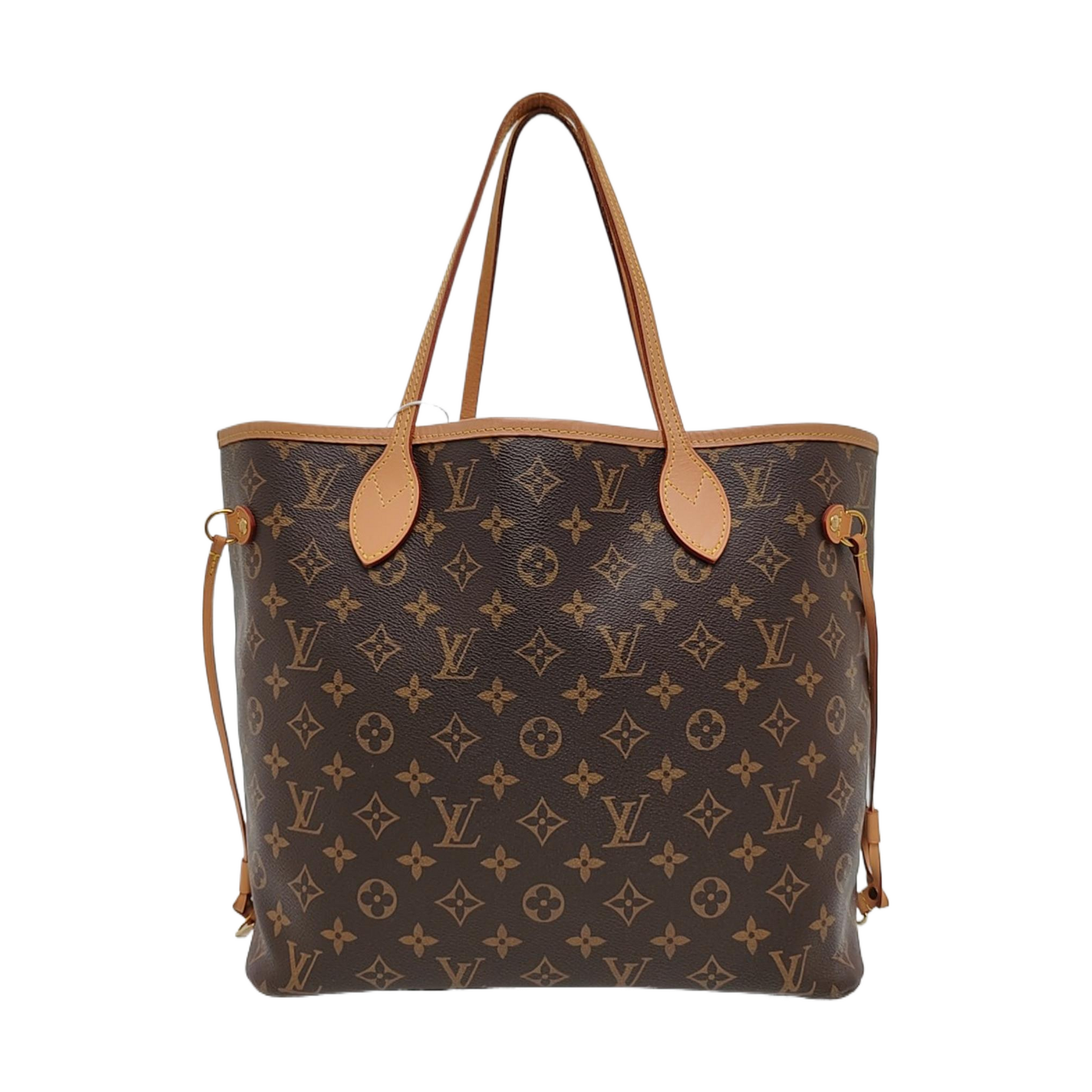 Authenticated pre-owned  NEVERFULL MM Monogram Coated Canvas Brown - Tote Bag at Looply