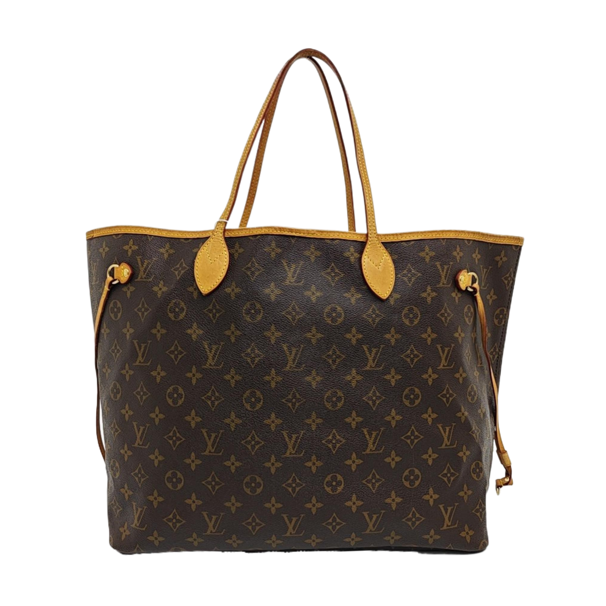 NEVERFULL GM Monogram Coated Canvas Brown