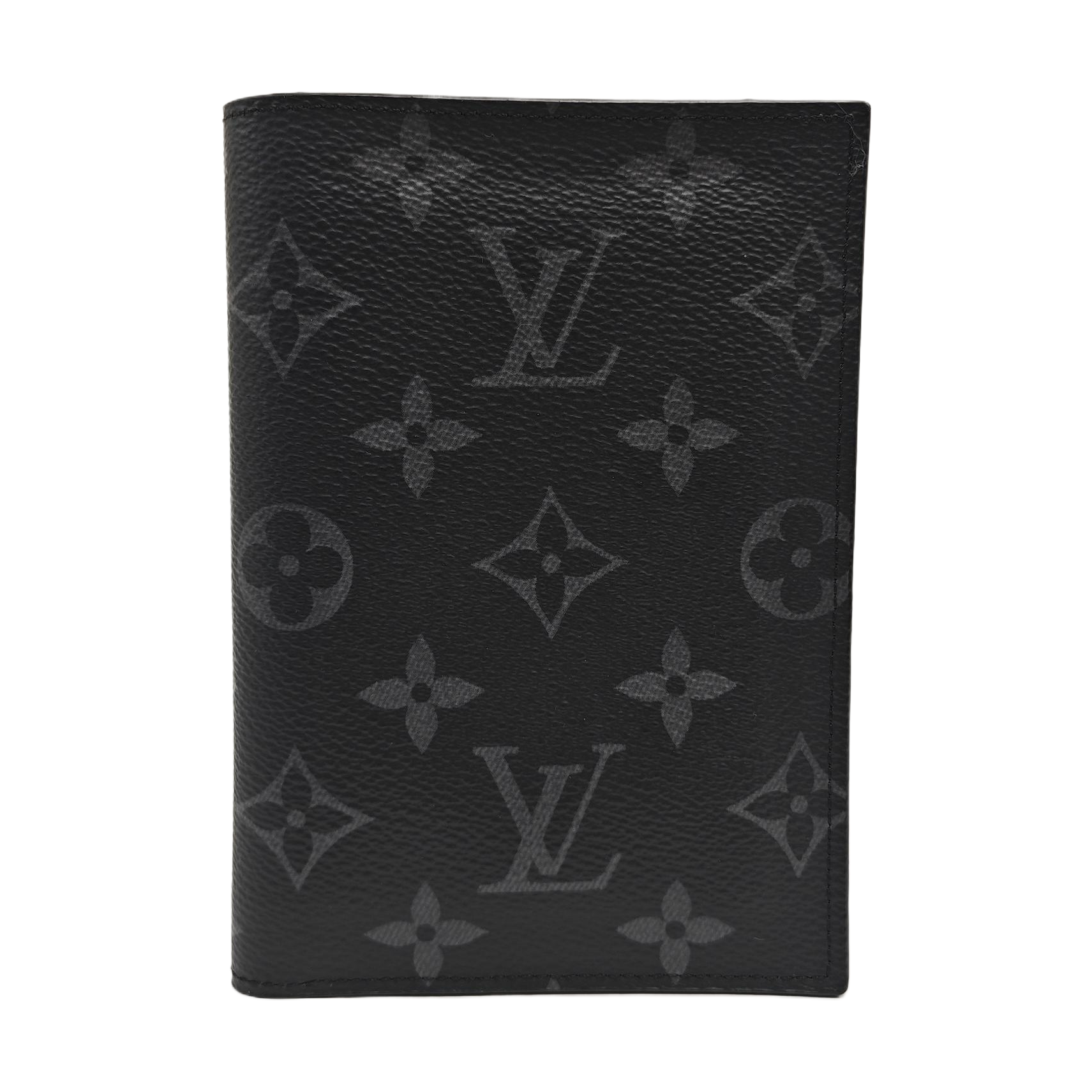 Monogram Coated Canvas Card Holder Gray
