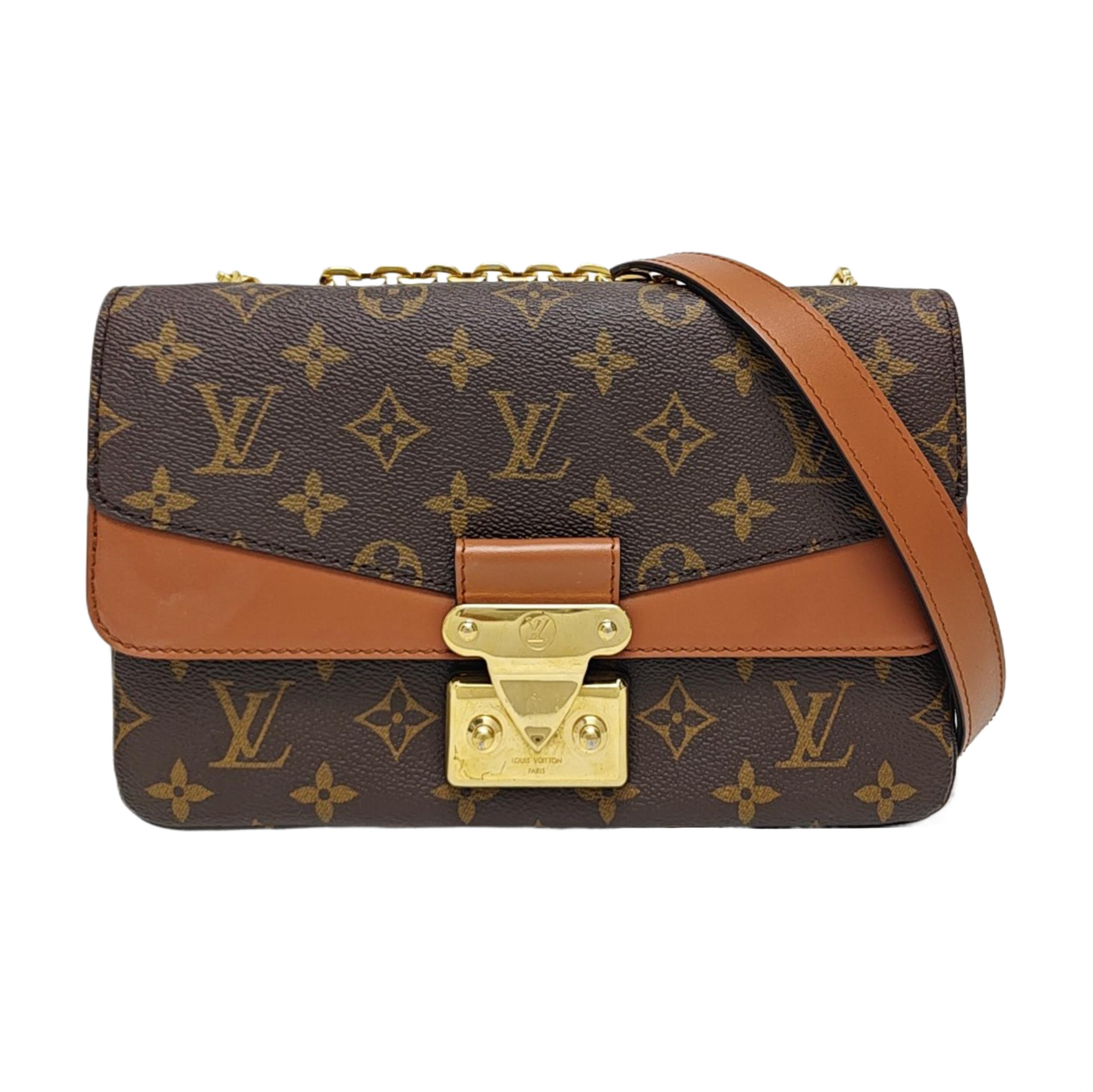 MARCEAU Monogram Coated Canvas Brown