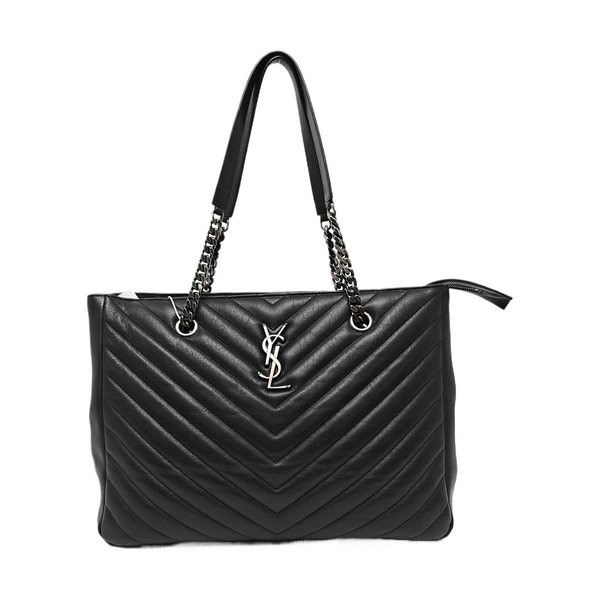 MONOGRAM Chevron Lambskin Black