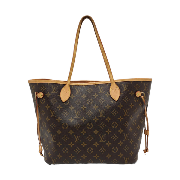 NEVERFULL MM Monogram Coated Canvas Brown