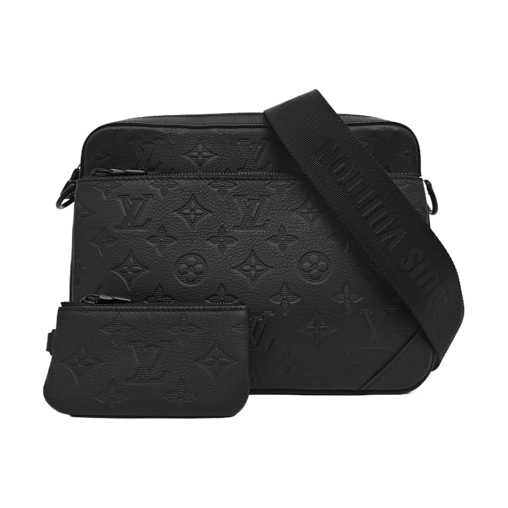 DUO Monogram Calfskin Black