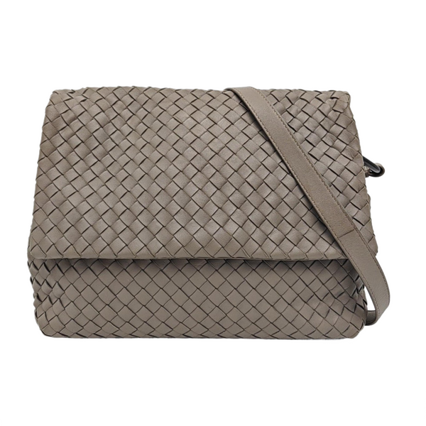 Calfskin Shoulder Bag Gray