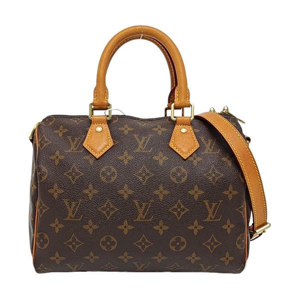 SPEEDY 25 Monogram Coated Canvas Brown