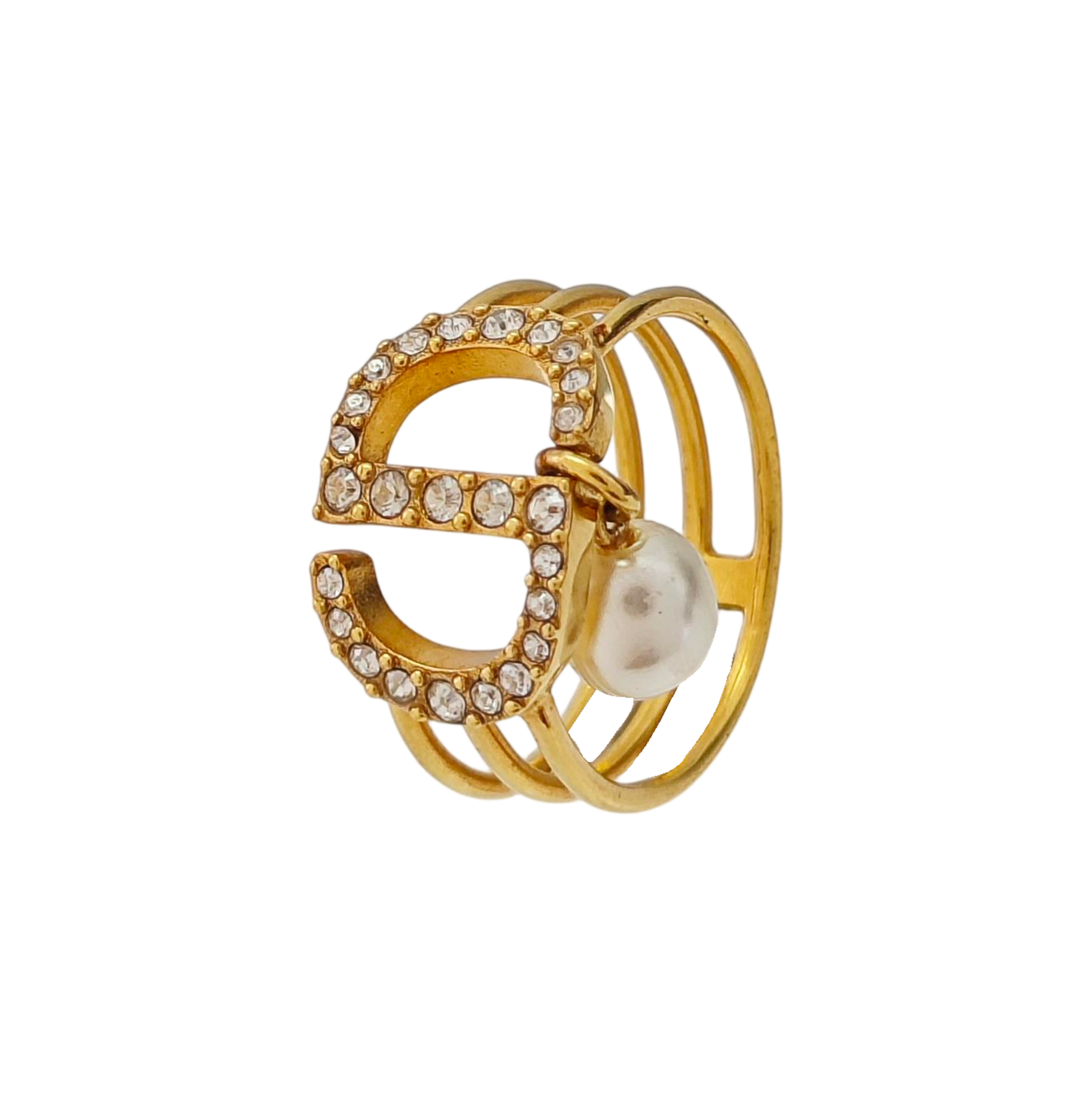 Petit CD Metal Gold Ring EU 51