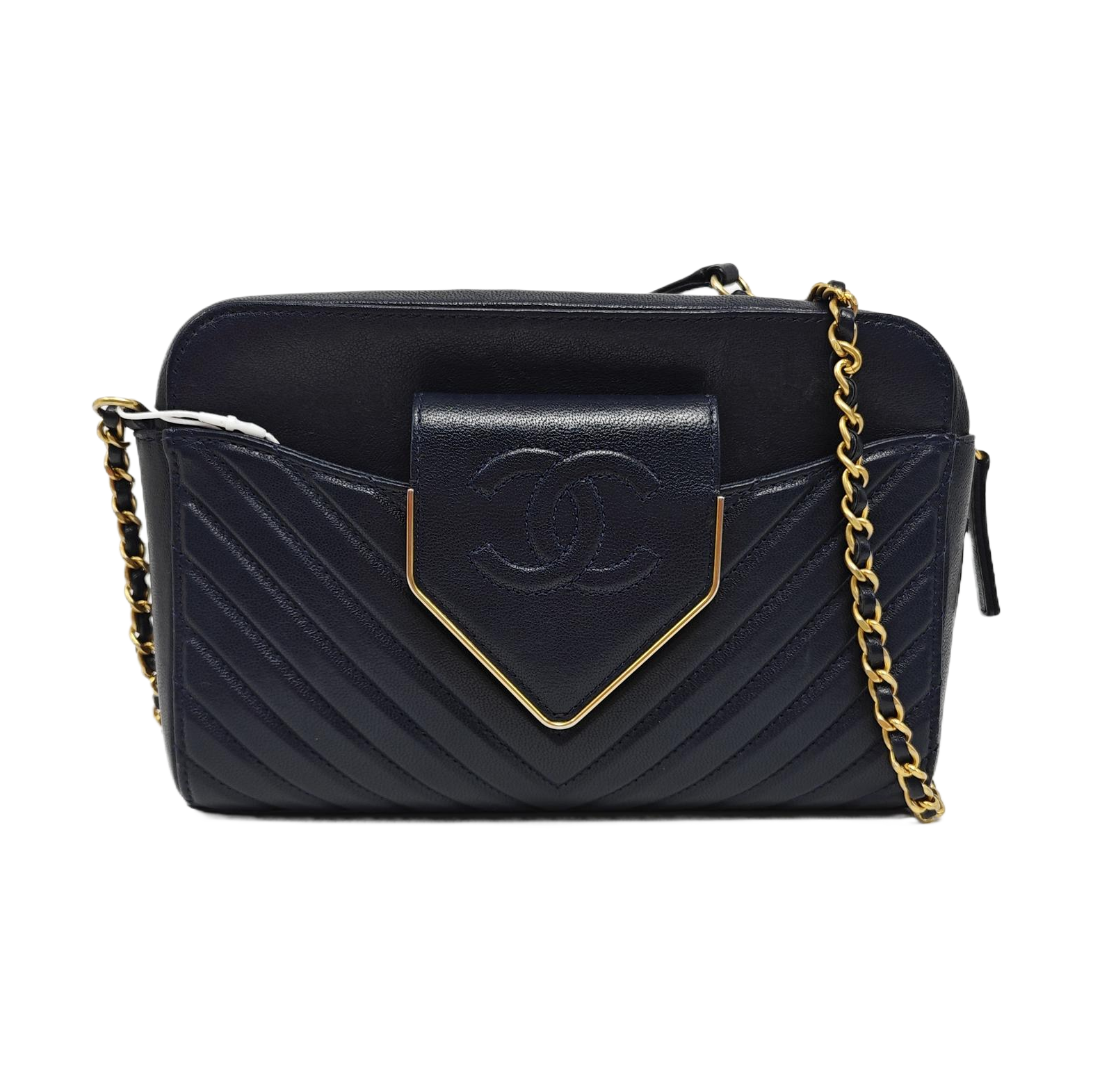 Chevron Lambskin Blue