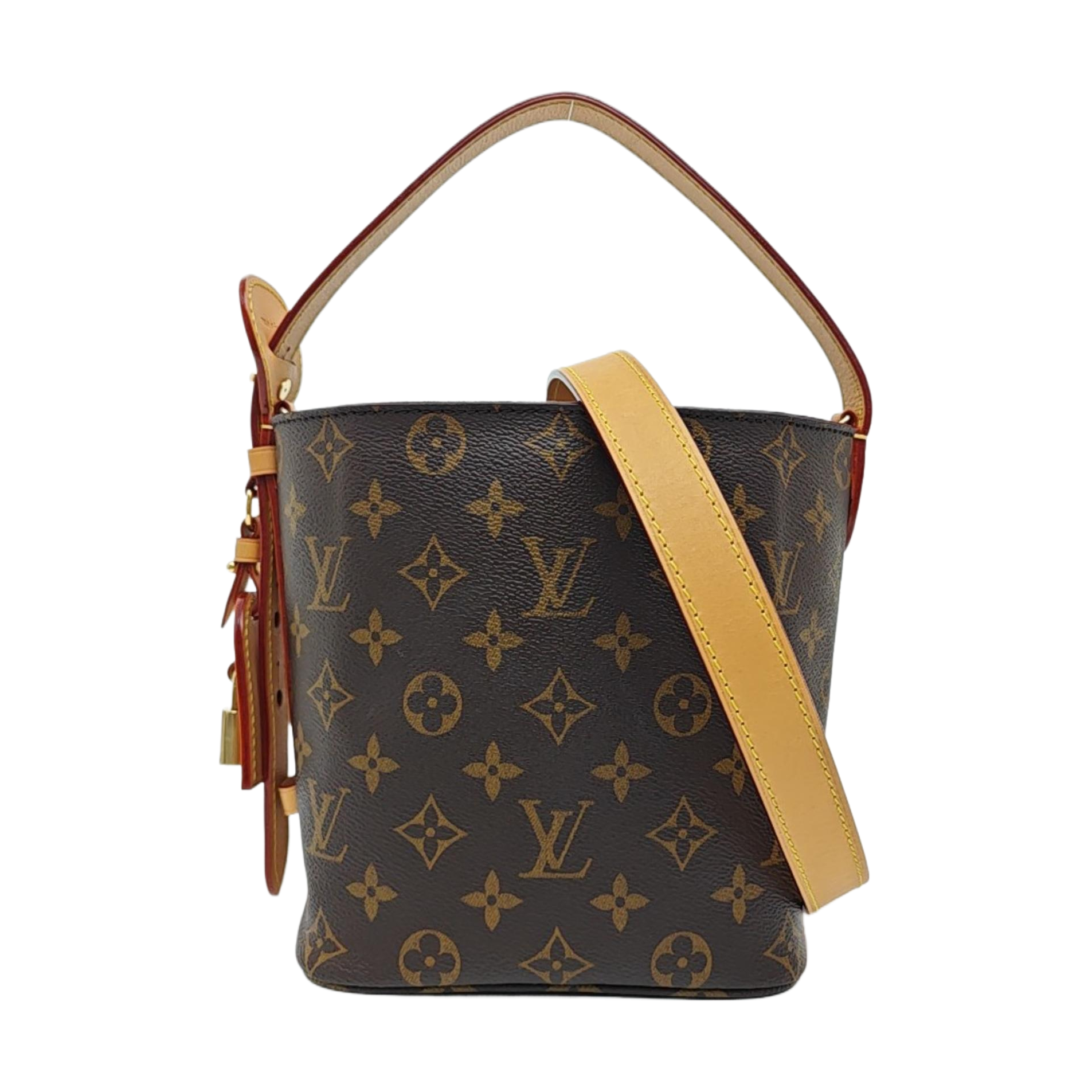 ALL IN Monogram Coated Canvas Brown