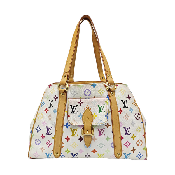 LV × TM AURELIA Monogram Coated Canvas White