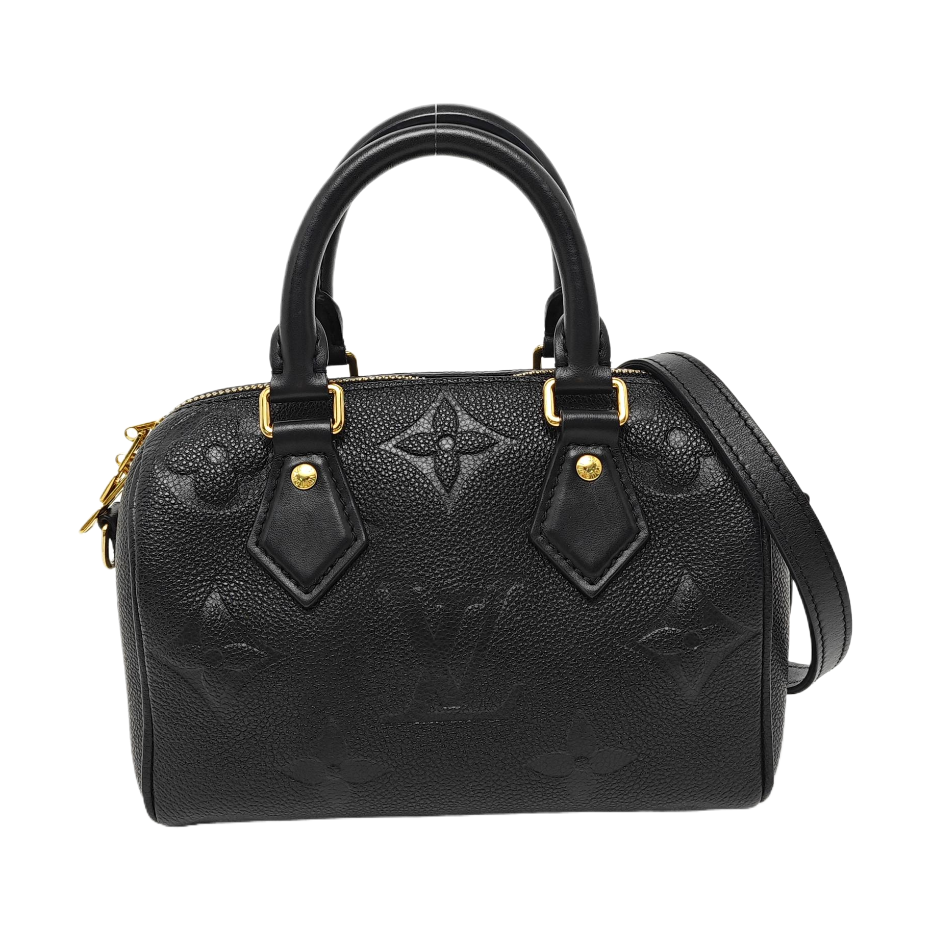 SPEEDY 20 Monogram Calfskin Black
