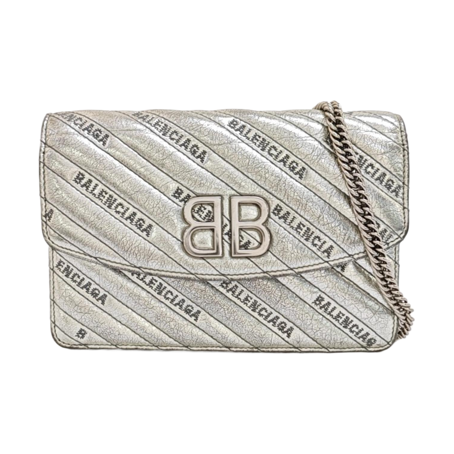 BB Quilted Calfskin Silver
