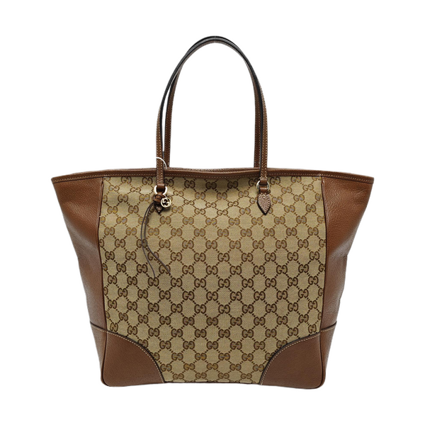 Bree Medium Monogram Canvas Beige