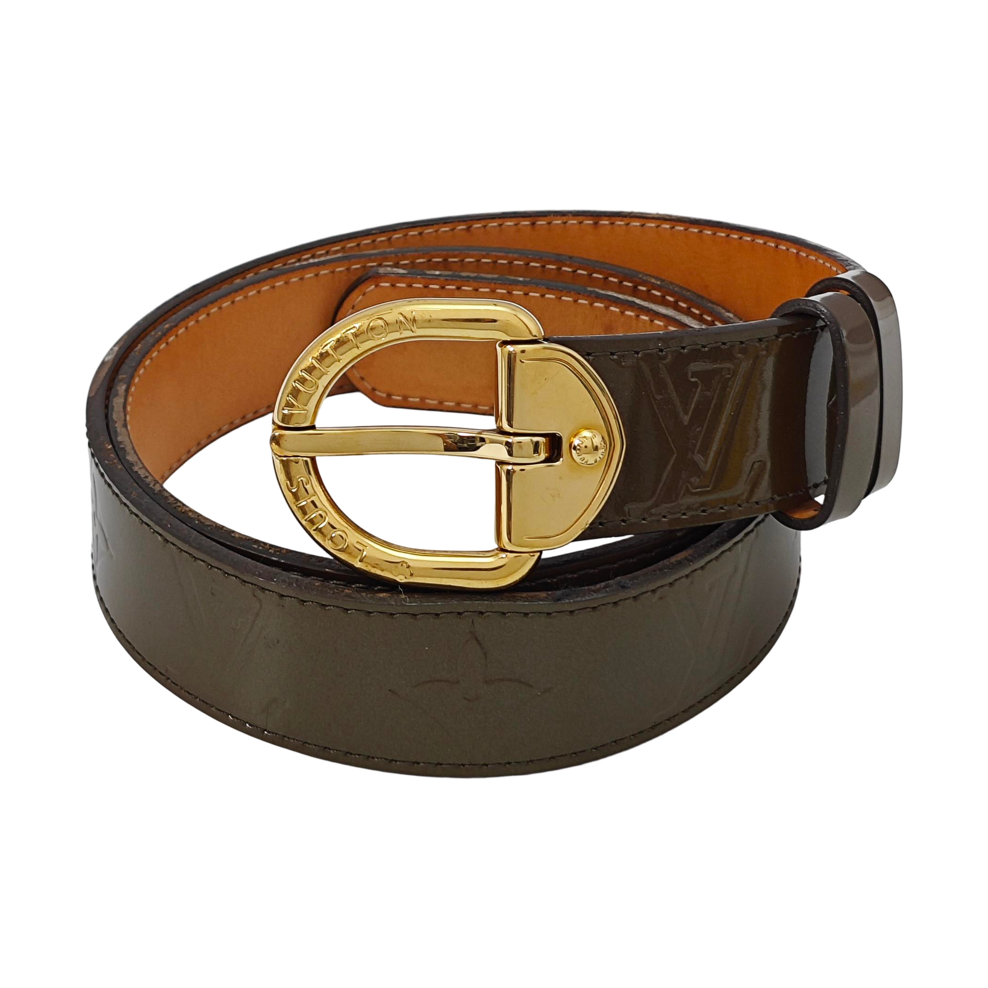 Leather Belt Green