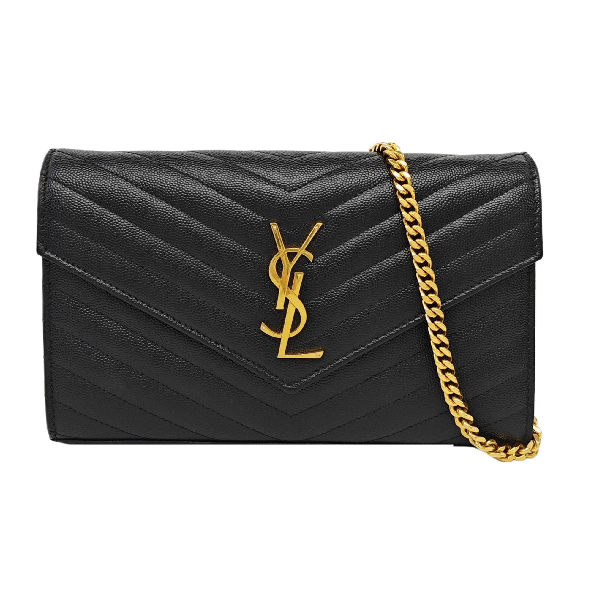MONOGRAM Medium Chevron Calfskin Black