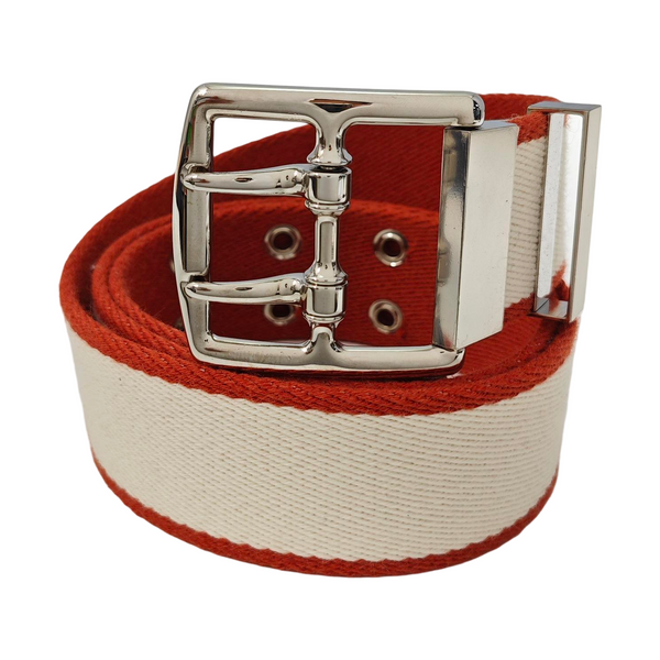 Fabric Belt White