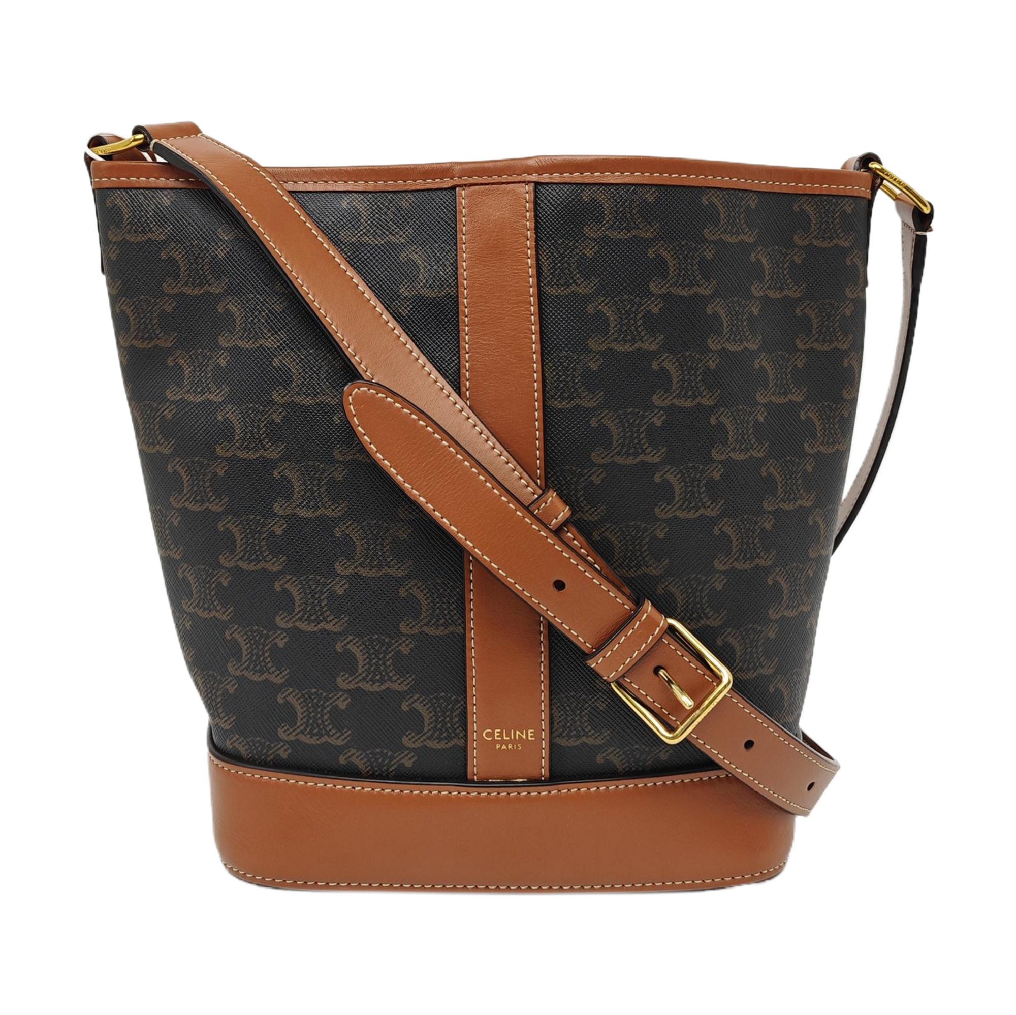 TRIOMPHE CANVAS Small Coated Canvas Brown