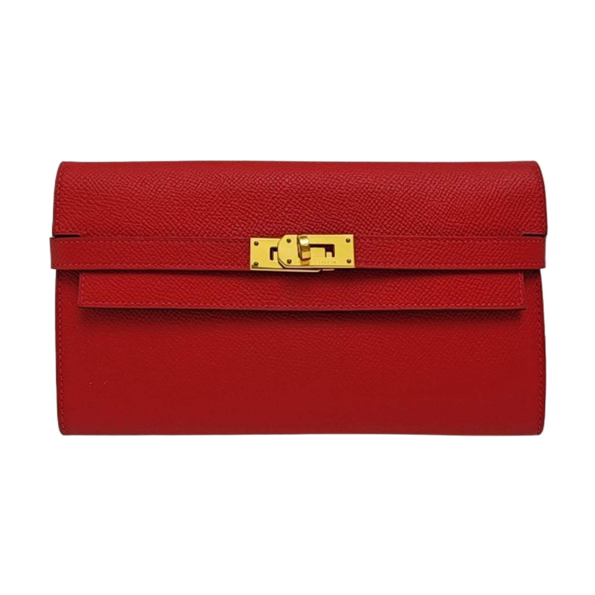 Kelly 20 Epsom Red Wallet