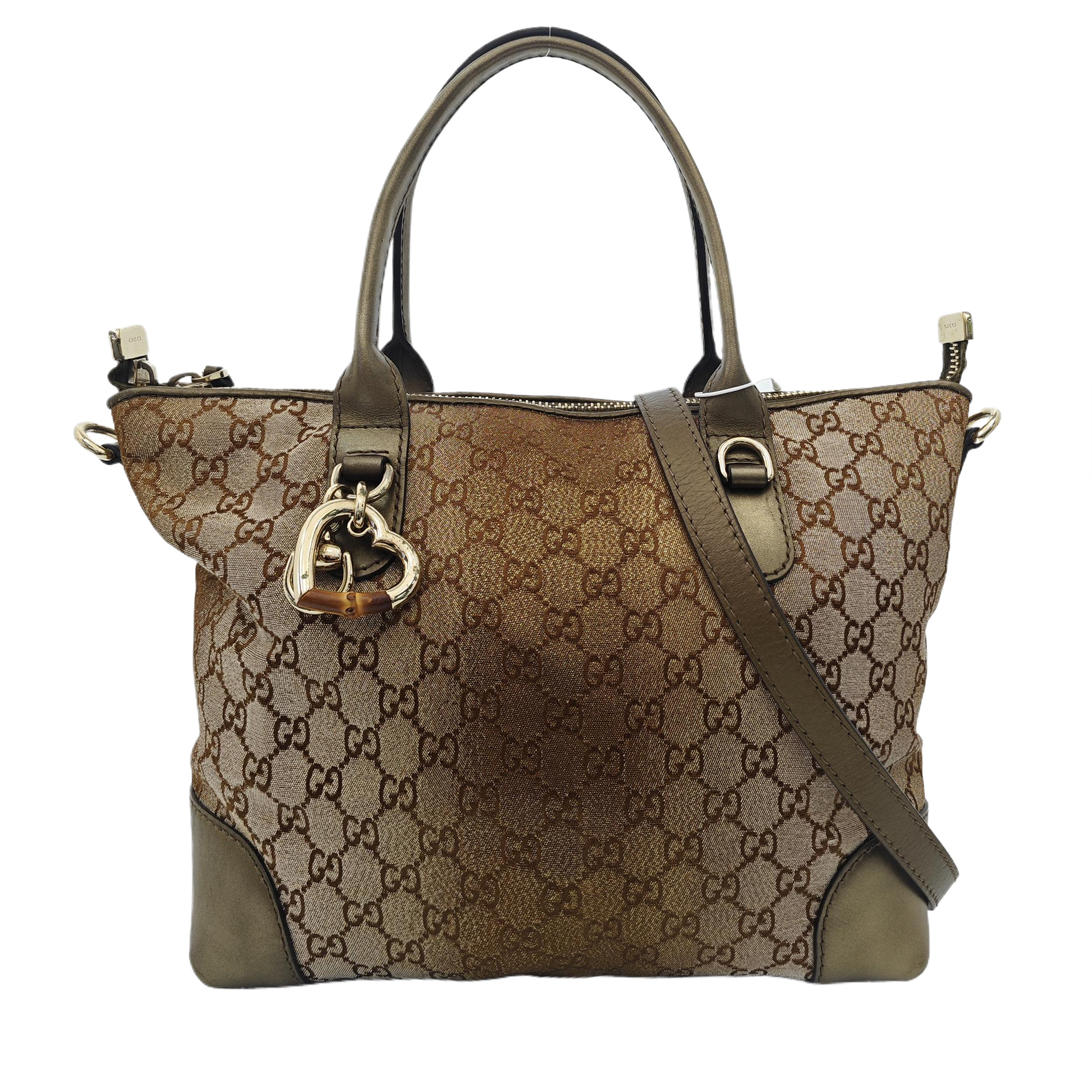 Monogram Canvas Tote Bag Beige
