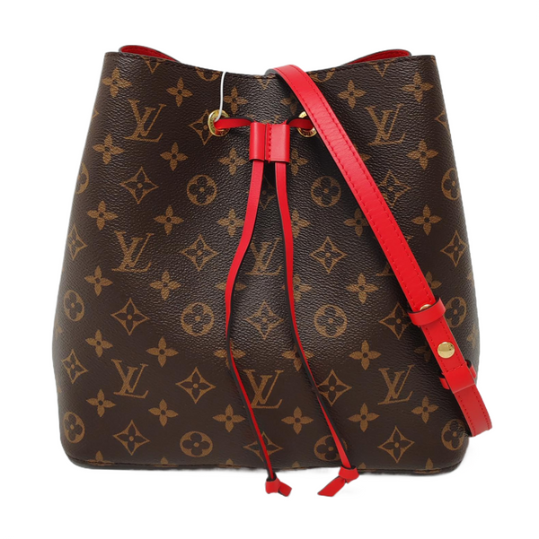 NÉONOÉ MM Monogram Coated Canvas Brown