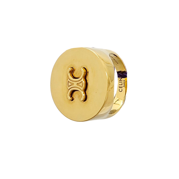 Brass Gold Ring EU 52