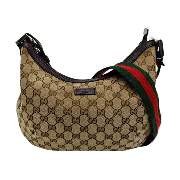 Monogram Coated Canvas Shoulder Bag Beige