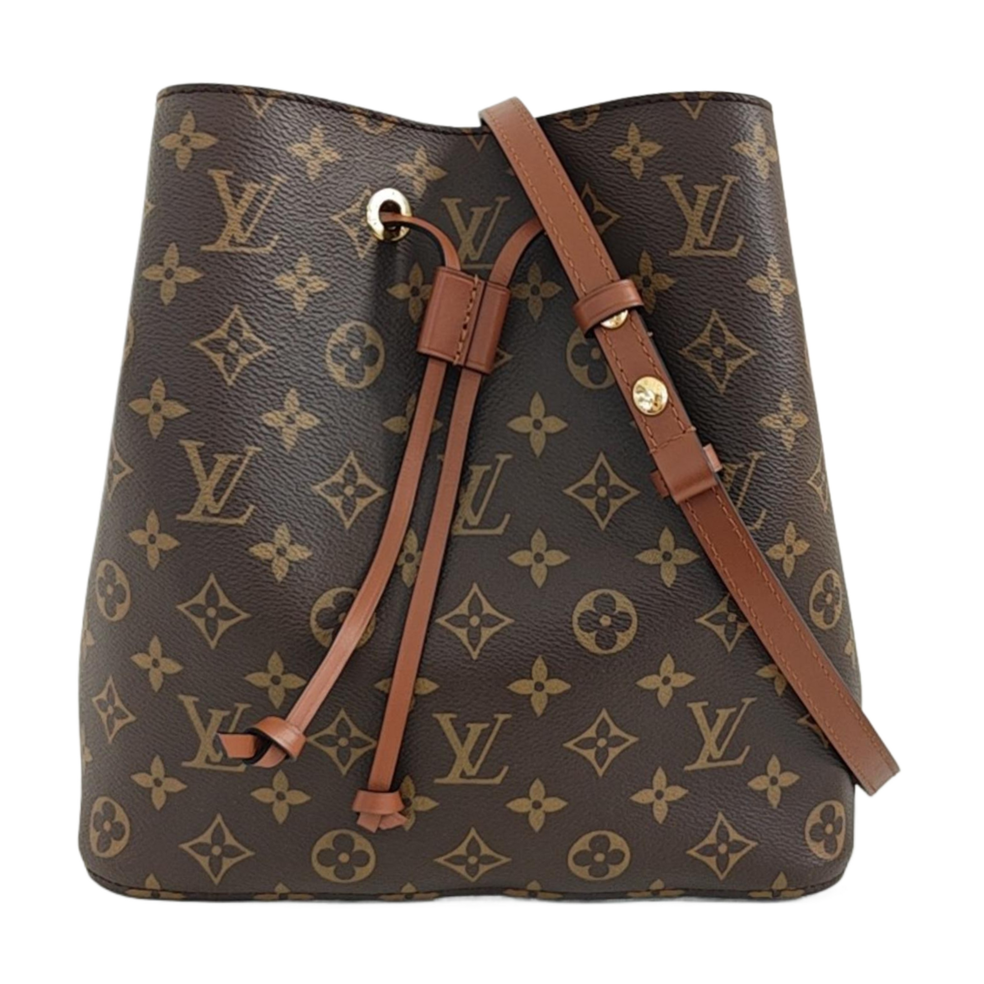 NÉONOÉ MM Monogram Coated Canvas Brown